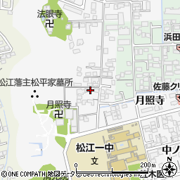 島根県松江市外中原町鷹匠町168-12周辺の地図