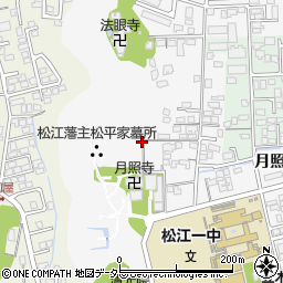 島根県松江市外中原町鷹匠町周辺の地図