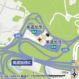 東海環状自動車道　美濃加茂ＳＡ外回り周辺の地図