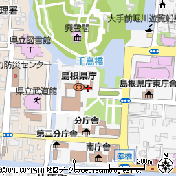 島根県庁出納局　審査指導課・審査第三グループ周辺の地図