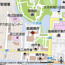 島根県周辺の地図