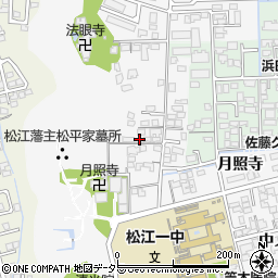 島根県松江市外中原町鷹匠町168-4周辺の地図