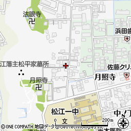 島根県松江市外中原町鷹匠町168-6周辺の地図