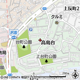 高島台公園周辺の地図