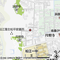 島根県松江市外中原町鷹匠町168-5周辺の地図