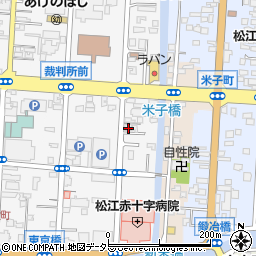 島根県松江市母衣町196周辺の地図