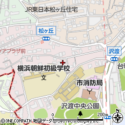 神奈川県横浜市神奈川区沢渡39周辺の地図