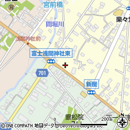 穴水株式会社　富士吉田南Ｓ・Ｓ周辺の地図