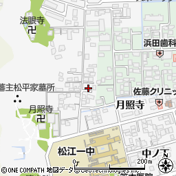 島根県松江市外中原町鷹匠町132-5周辺の地図