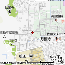 島根県松江市外中原町鷹匠町132-3周辺の地図