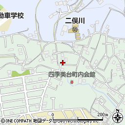神奈川県横浜市旭区四季美台周辺の地図