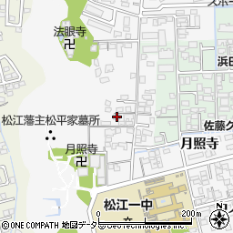島根県松江市外中原町鷹匠町168-9周辺の地図