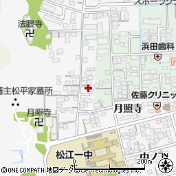 島根県松江市外中原町鷹匠町132-2周辺の地図