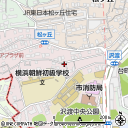 リパーク横浜沢渡第２駐車場周辺の地図