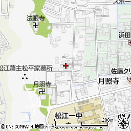 島根県松江市外中原町鷹匠町168-7周辺の地図