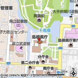島根県庁防災部　消防総務課防災通信グループ周辺の地図