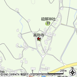 高称寺周辺の地図