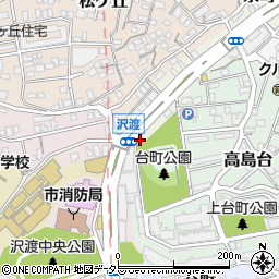 横浜沢渡郵便局周辺の地図
