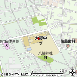 大野町立大野中学校周辺の地図