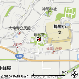 岐阜県美濃加茂市蜂屋町上蜂屋9周辺の地図