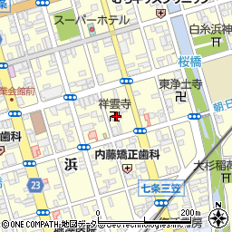 祥雲寺周辺の地図