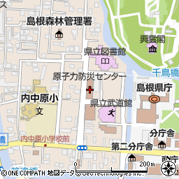 原子力規制庁島根原子力規制事務所周辺の地図