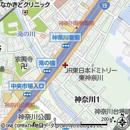 神奈川県横浜市神奈川区神奈川周辺の地図