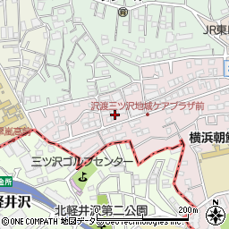 神奈川県横浜市神奈川区沢渡57周辺の地図