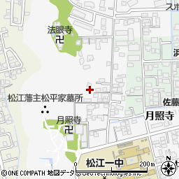 島根県松江市外中原町鷹匠町165周辺の地図