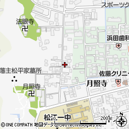 島根県松江市外中原町鷹匠町133周辺の地図