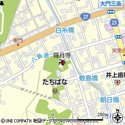 得月寺周辺の地図