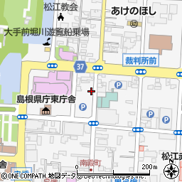 島根県松江市殿町141周辺の地図