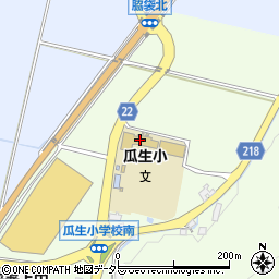 若狭町立瓜生小学校周辺の地図