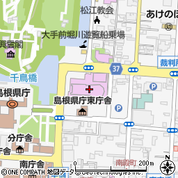 島根県松江市殿町158周辺の地図