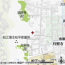 島根県松江市外中原町鷹匠町165-4周辺の地図