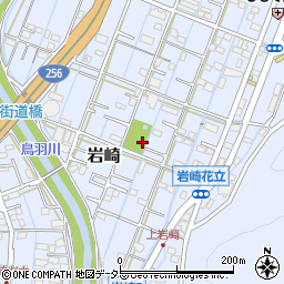 上岩崎公園周辺の地図