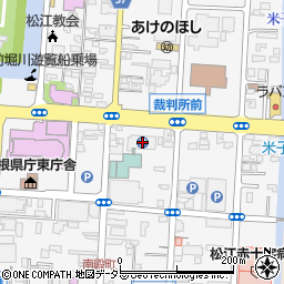 島根県松江市殿町351周辺の地図