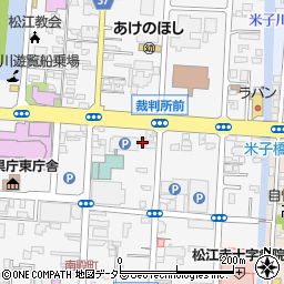 島根県松江市母衣町36周辺の地図