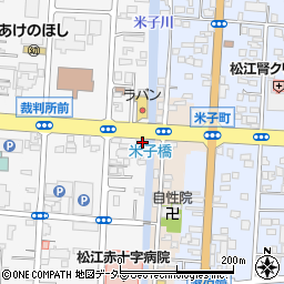 島根県松江市母衣町186周辺の地図