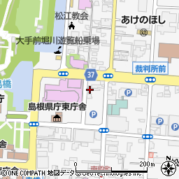 島根県松江市殿町155周辺の地図