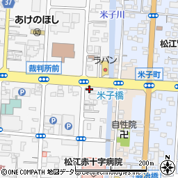 島根県松江市母衣町191周辺の地図