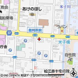 島根県松江市母衣町77周辺の地図