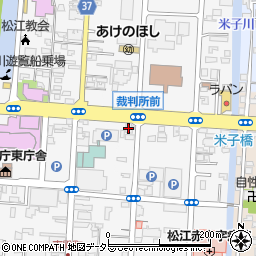 島根県松江市母衣町35周辺の地図