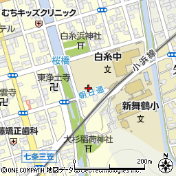 舞鶴市立白糸中学校周辺の地図