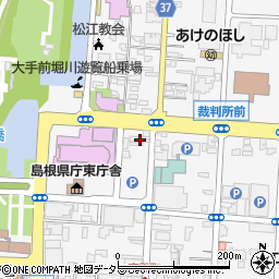 島根県松江市殿町147周辺の地図