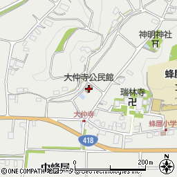 大仲寺公民館周辺の地図