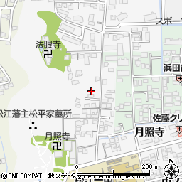 島根県松江市外中原町鷹匠町163-2周辺の地図