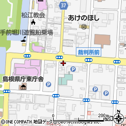島根県松江市殿町355周辺の地図