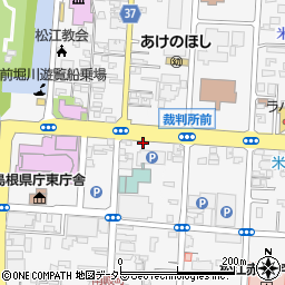 島根県松江市殿町352周辺の地図
