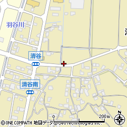 鳥取県倉吉市清谷周辺の地図